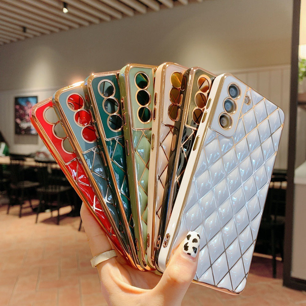 S22 Electroplated Diamond Phone Case