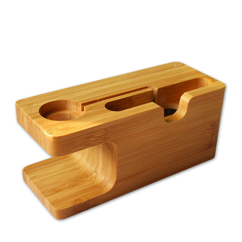 Watch bamboo stand smart phone stand lazy phone stand