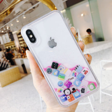 Glittering mobile phone case